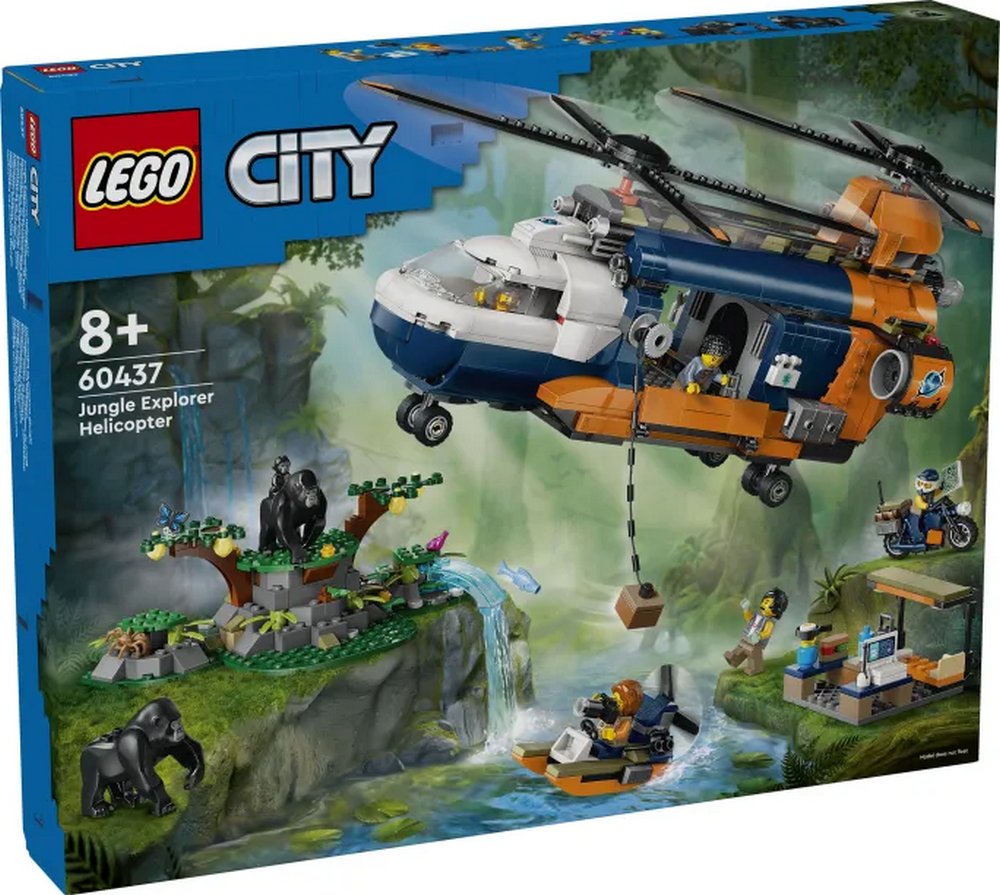 LEGO City Jungle Explorer Helicopter At Base Camp (60437)