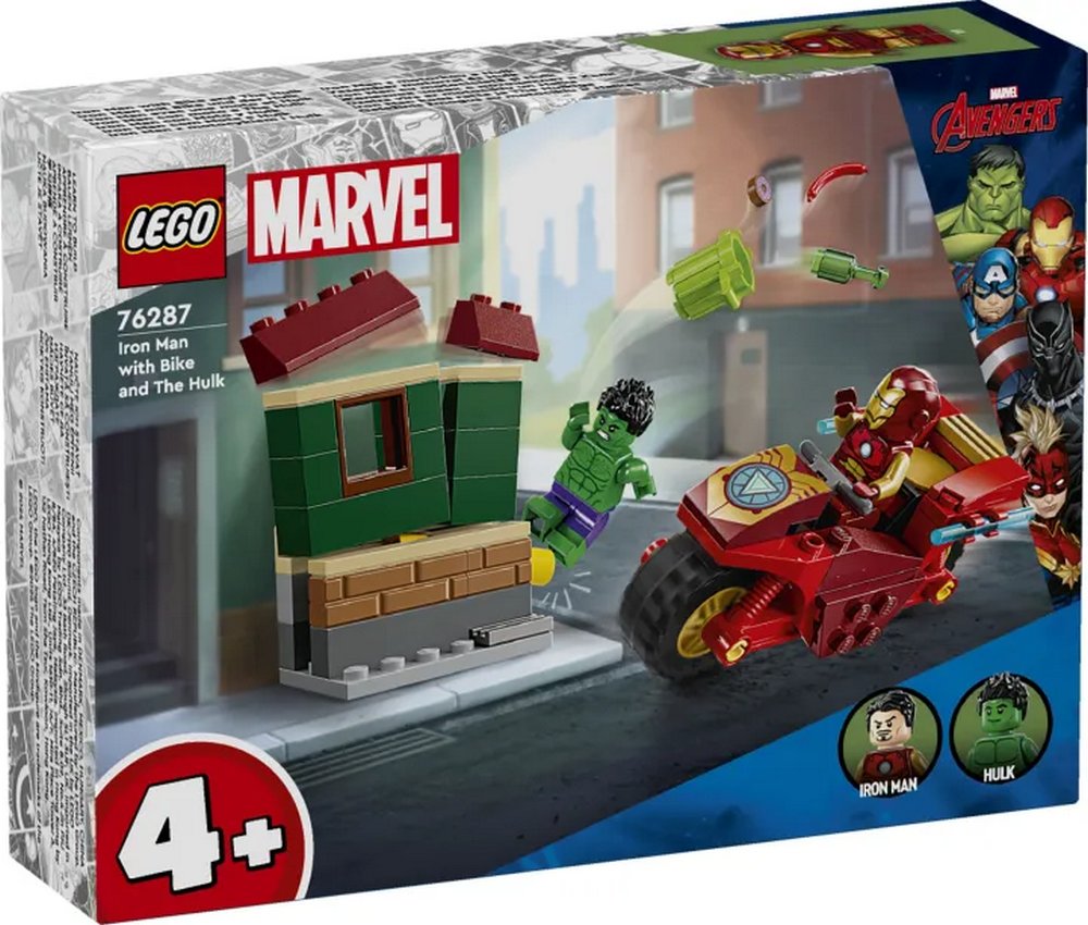 LEGO Super Heroes Iron Man With Bike & The Hulk (76287)
